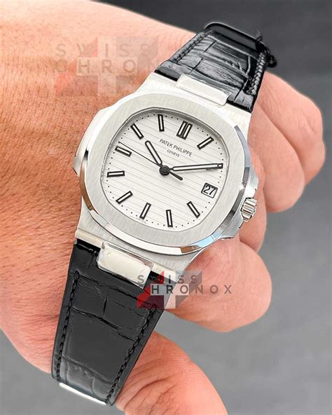 patek philippe nautilus leather strap price|Patek Philippe strap replacement.